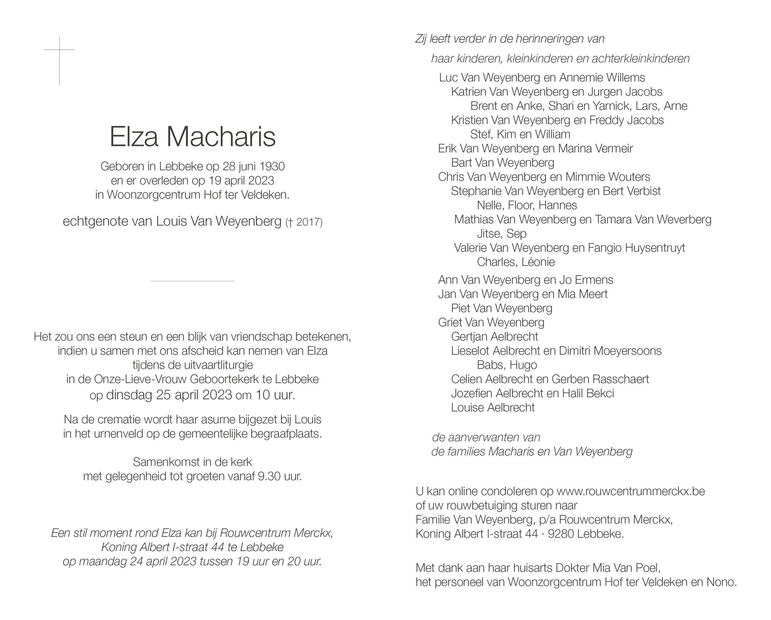 Macharis Elza p1 rouwbrief