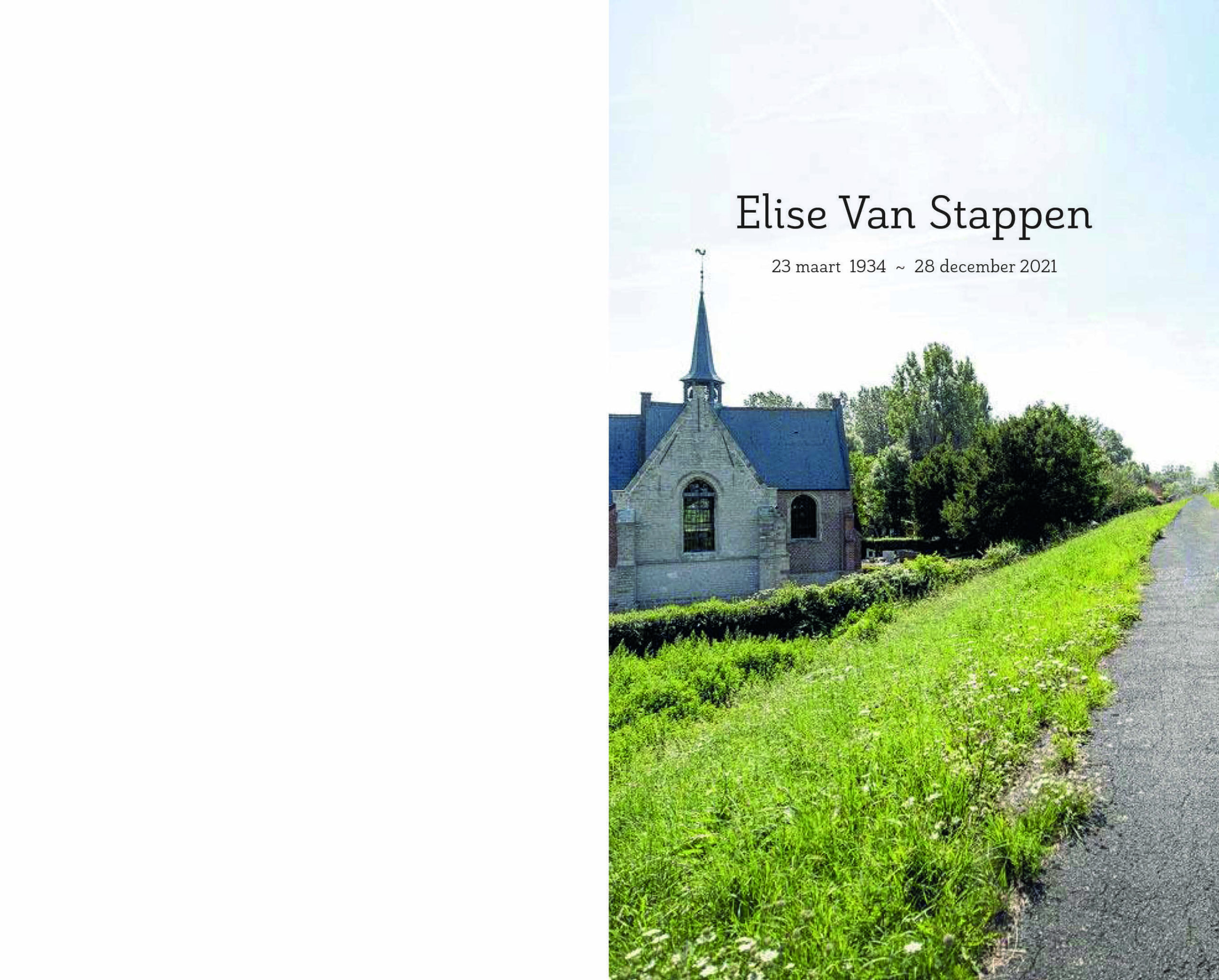 Elise Van Stappen1 rouwbrief