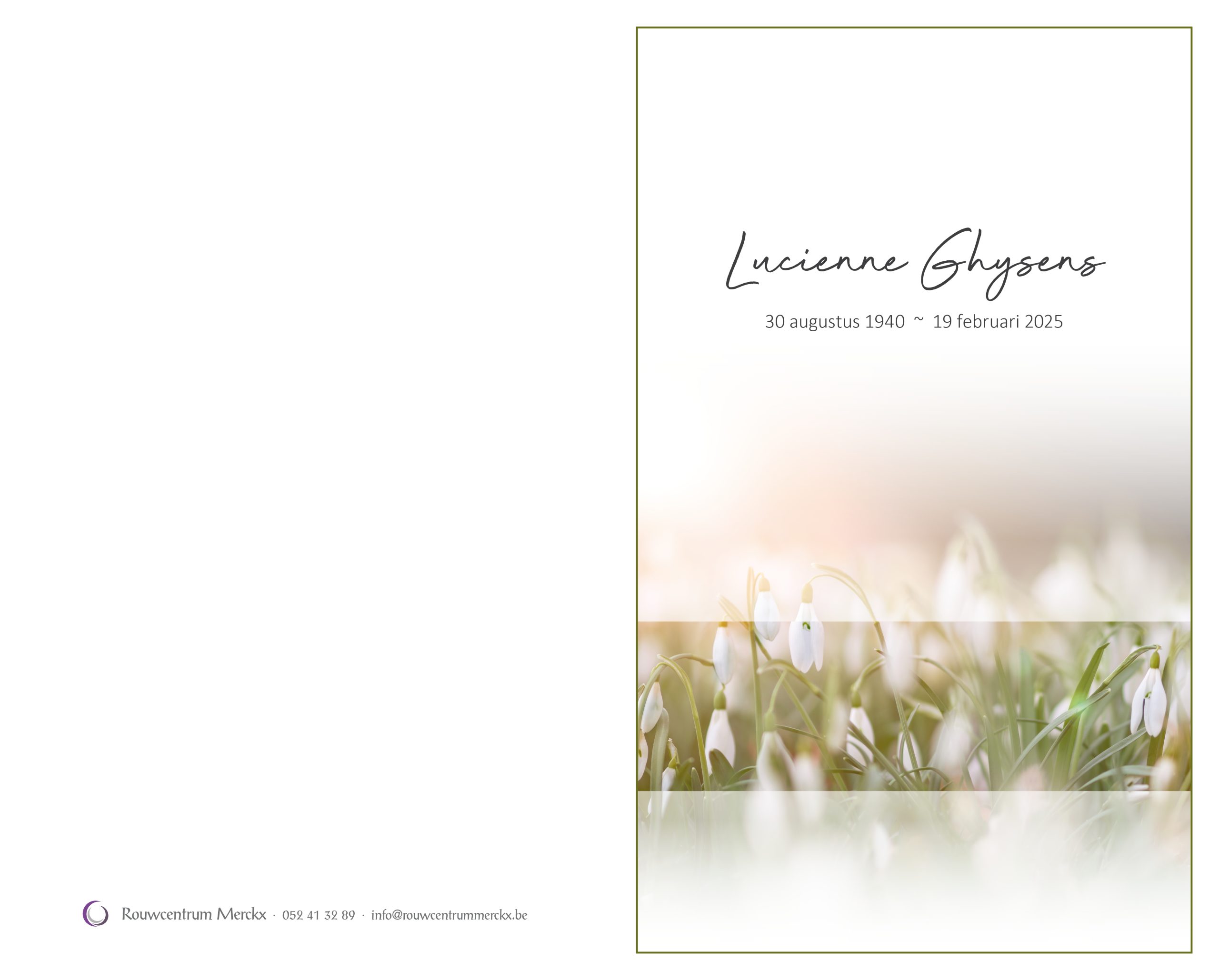 Ghysens Lucienne rouwbrief