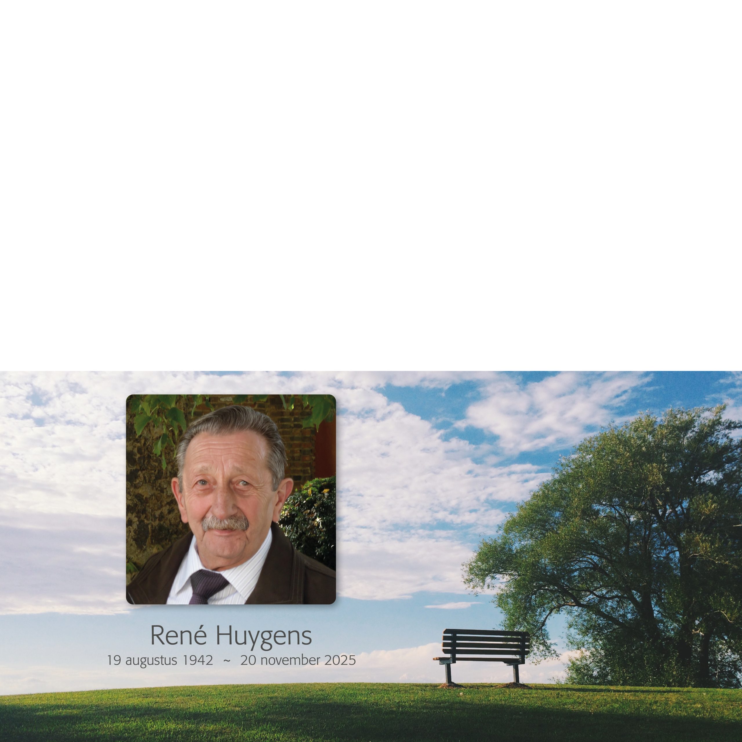 Huygens René rouwbrief